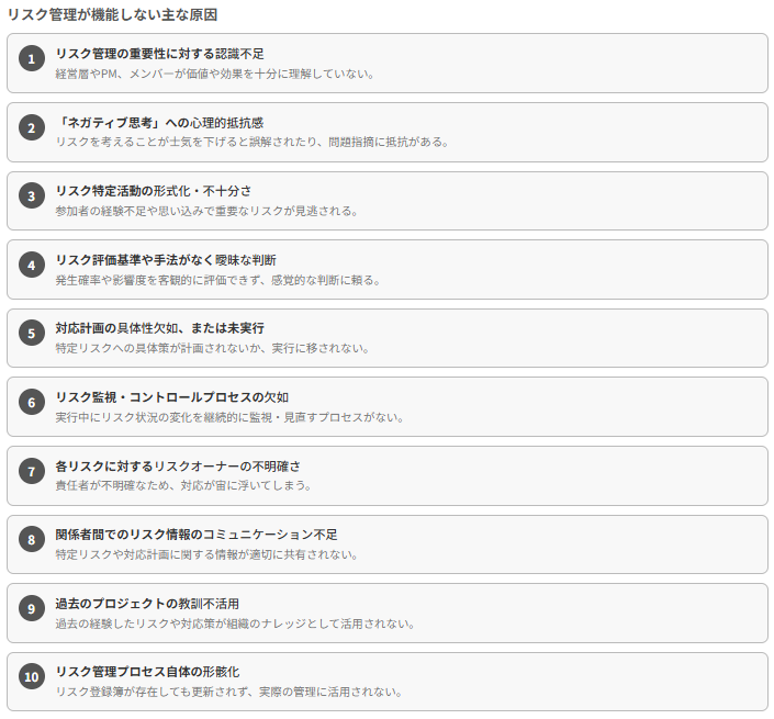 リスク管理不足が引き起こす破滅的な影響